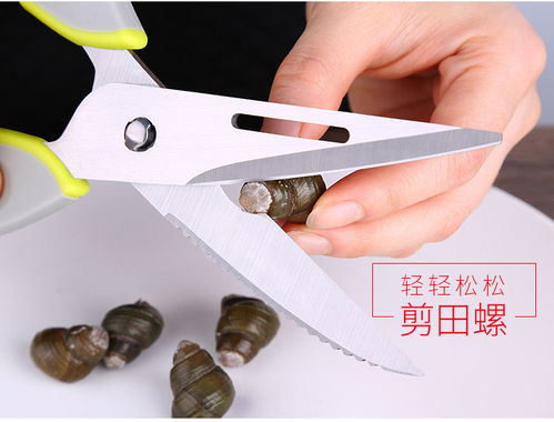 420刀具钢厨房剪刀多功能海鲜剪刀可拆鸡骨剪刀易清洗熟食厨房用品